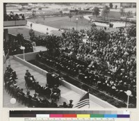 San Diego campus. Formal academic ceremonies inaugurating John S. Galbraith as chancellor were held November 5, 1965. The inaugural ceremonies were held in the plaza east of Urey Hall. Main speaker was Dr. Fred H. Harrington, president of the University of Wisconsin