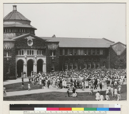 Los Angeles campus. The predecessor of the UCLA campus was the Vermont Avenue campus, established in 1914 as the Normal School. In 1919 it became the Southern Branch of the university. Millspaugh Hall was the center of student and administrative activity, and occasionally an outdoor assembly