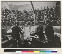 San Francisco campus. A class in operative surgery was conducted in 1894 in the operating theater of the old San Francisco City and County Hospital