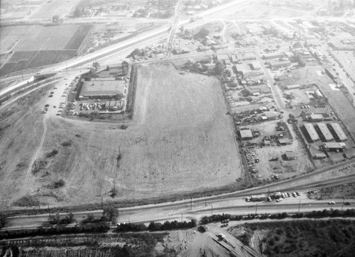 Pacific Drive-In property, Baldwin Park, looking south