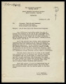 Memo from C.E. Rachford, Project Director, Heart Mountain Relocation Project, to newspaper (English and Japanese), chief stewards and chefs, block managers and chairmen, October 14, 1942