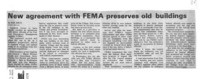New agreement with FEMA preserves old buildings