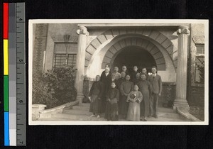 Church workers in Hwanghsien, Shandong, China, 1933