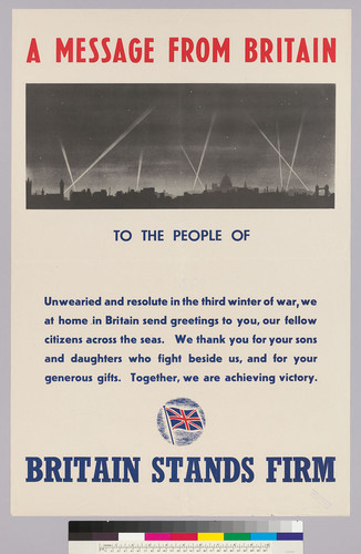 A Message from Britain : Britain stands firm