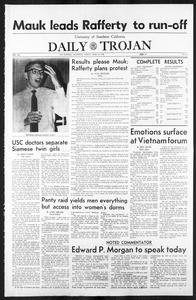 Daily Trojan, Vol. 59, No. 108, April 19, 1968