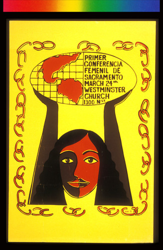 Primer [sic] Conferencia Femenil de Sacramento, Announcement Poster for