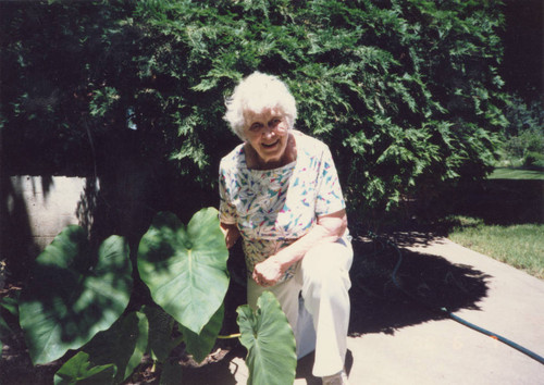 Hester Patrick Outside of the Patrick Home