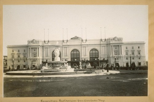 Exposition Auditorium, from Civic Center Plaza