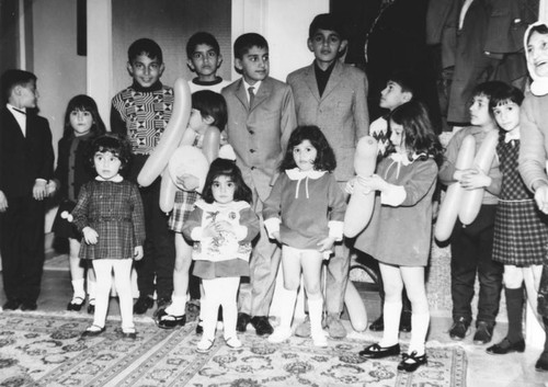 Iranian children at birthday party