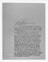 Letter from J. D. Black to Eugene A. Holmes