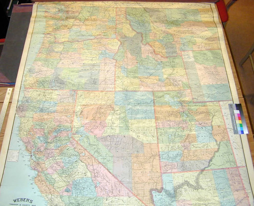 Weber's township & county map of the Pacific Coast : comprising California, Oregon, Washington, Idaho, Montana, Utah, Nevada & Arizona ; compiled from all the latest official, special and private data