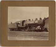[Central Pacific Railroad steam locomotive 2617 and crew]