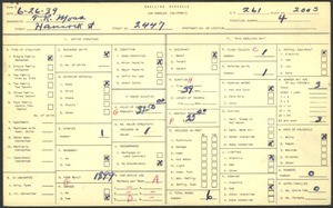 WPA household census for 2447 HANCOCK ST, Los Angeles