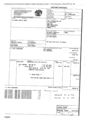 [Export Invoice from Gallaher International Limited to Tlais Enterprises Limited regarding Dorchester Int'l FF]