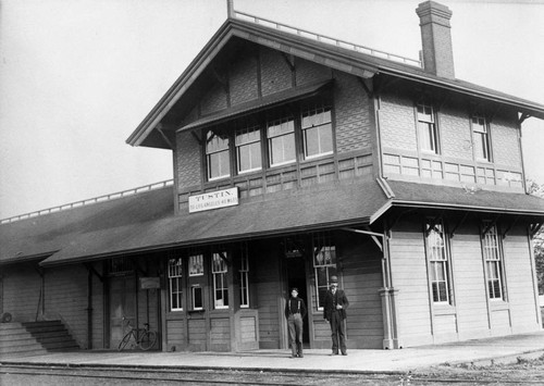 Tustin Train Depot for the Southern Pacific Railroad in the 1890's