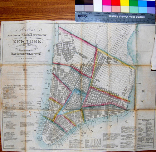 Hooker's new pocket plan of the city of New York / compiled & surveyed by William Hooker, ACSA, hydrographer & engraver
