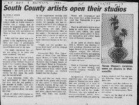 South County artists open their studios