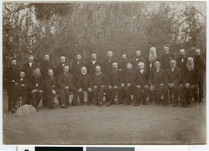 Missionaries of the Betchuana mission, South Africa, 1888