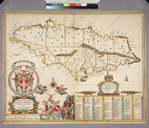Novissima et Accuratissima Insulae Jamaicae Descriptio per Johannem Sellerum. Hydrographum Regium Londini