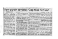 Non-action reverses Capitola decision