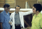 A Guest Visiting The Jonestown Clinic, with Dr. Larry Schacht (Center) and Jim Jones (Right), Jonestown, Guyana