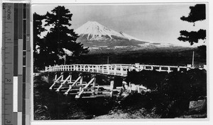 Fuji from Kawai Bridge, Japan, ca. 1920-1940