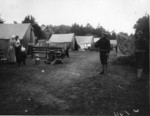 [Soldiers on duty in refugee camp. Golden Gate Park]
