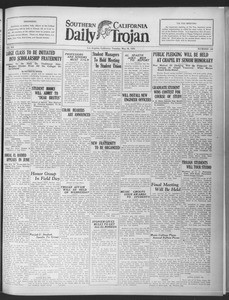 Daily Trojan, Vol. 20, No. 150, May 28, 1929