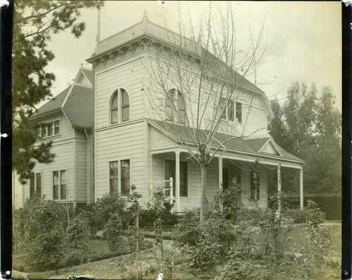 Photograph by Taber of Tolman Cottage at Mills College