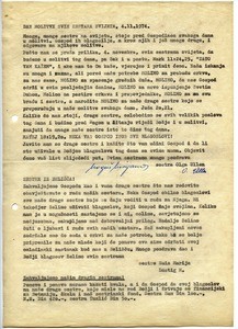Circular letter for November 1974