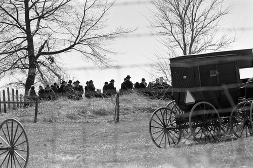 Amish funeral, Lancaster County, 1974