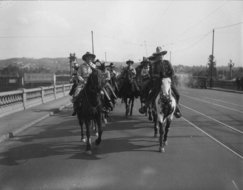 Parade participants on horseback, view 4