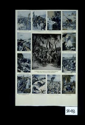 La fanteria alla conquista del bosco di Montefalcone. Italian infantry conquering the woods of Montefalcone