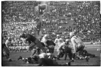 Loyola Lions face Santa Clara Broncos at the Coliseum, Los Angeles, 1937