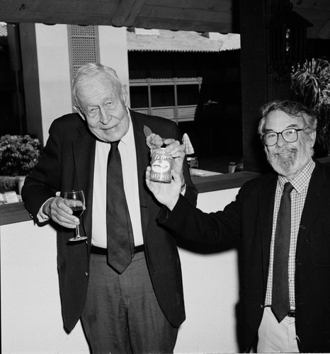 Roger Revelle and John McGowan. Roger Revelle's 80th birthday party, March 7, 1989