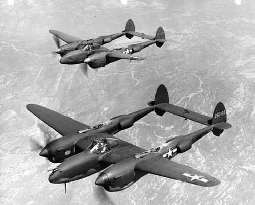 Ray Wagner Collection Image Lockheed P-38