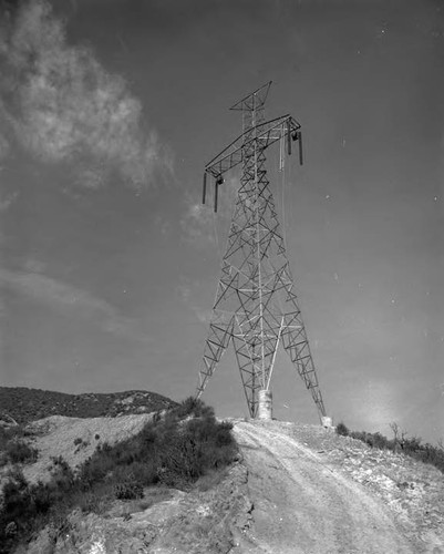 Free-standing tower on the Pacific Intertie line
