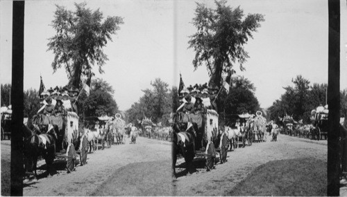Now the Prize, Coaching Parade North Conway, 1892, New Hampshire