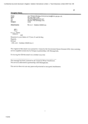 [Letter from Las Richard to Jeff Jeffery regarding emails scanned for viruss]