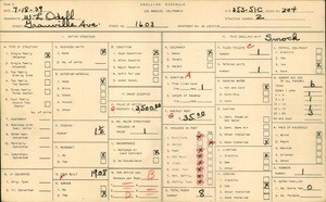 WPA household census for 1603 GRANVILLE AVE, Los Angeles