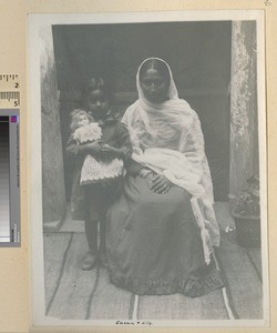 Woman and girl, Punjab, India, ca.1900