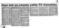 Four bid on county cable TV franchise