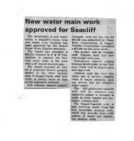 New water main work approved for Seacliff