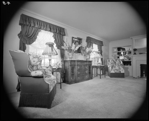 Raye, Martha, residence. Living room