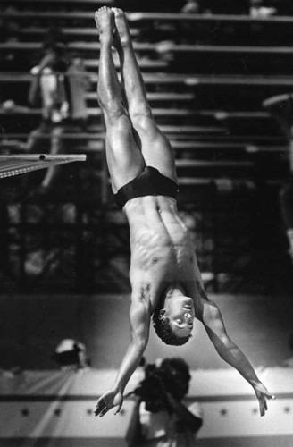 Springboard diving preliminaries, 1984 Olympics