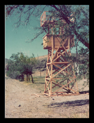 Reconstructed guard tower at Tule Lake