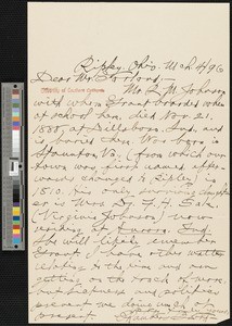 Chambers Baird, letter, 1896-03-04, to Hamlin Garland