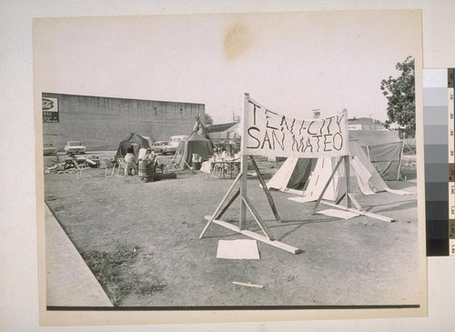 Tent City, San Mateo, California