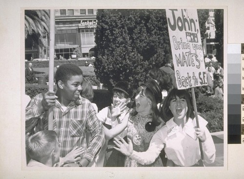 Beatles Fan Club, Bay Union Square (Two photos)