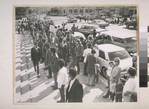 Black Panther's Demonstration at Hall of Justice